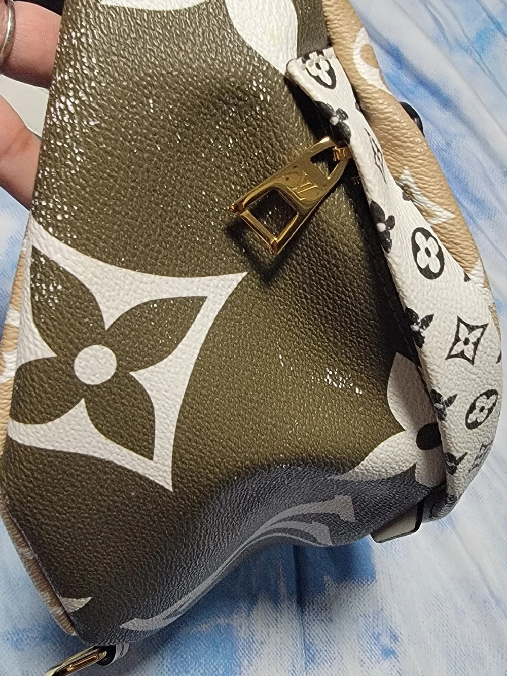 Louis Vuitton White and Brown Monogram Bumbag